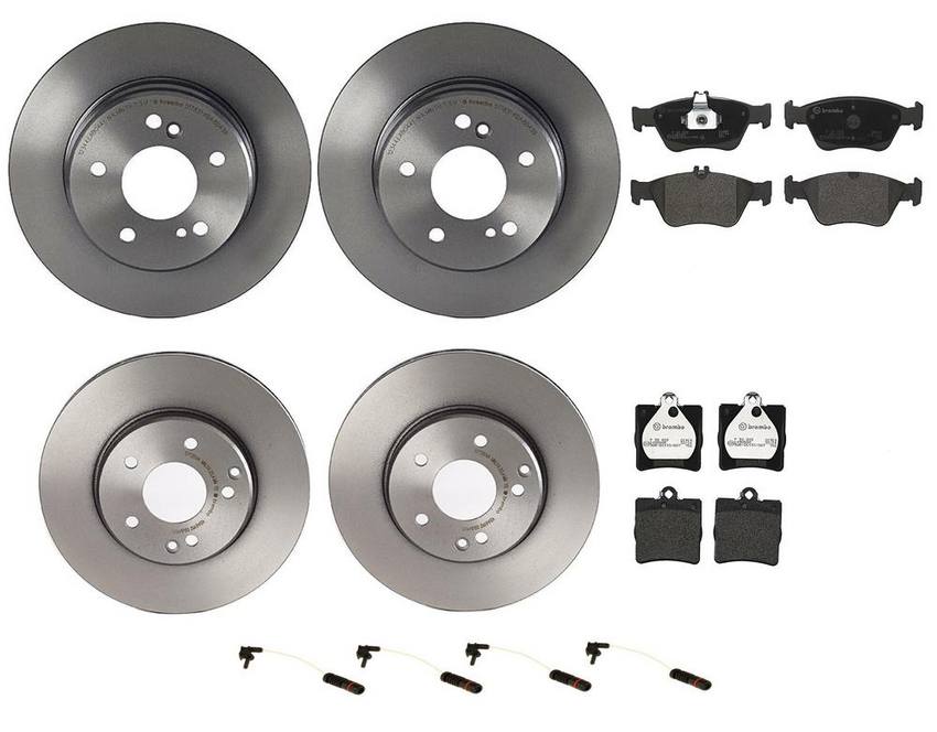 Brembo Brake Pads and Rotors Kit - Front and Rear (288mm/278mm) (Low-Met)